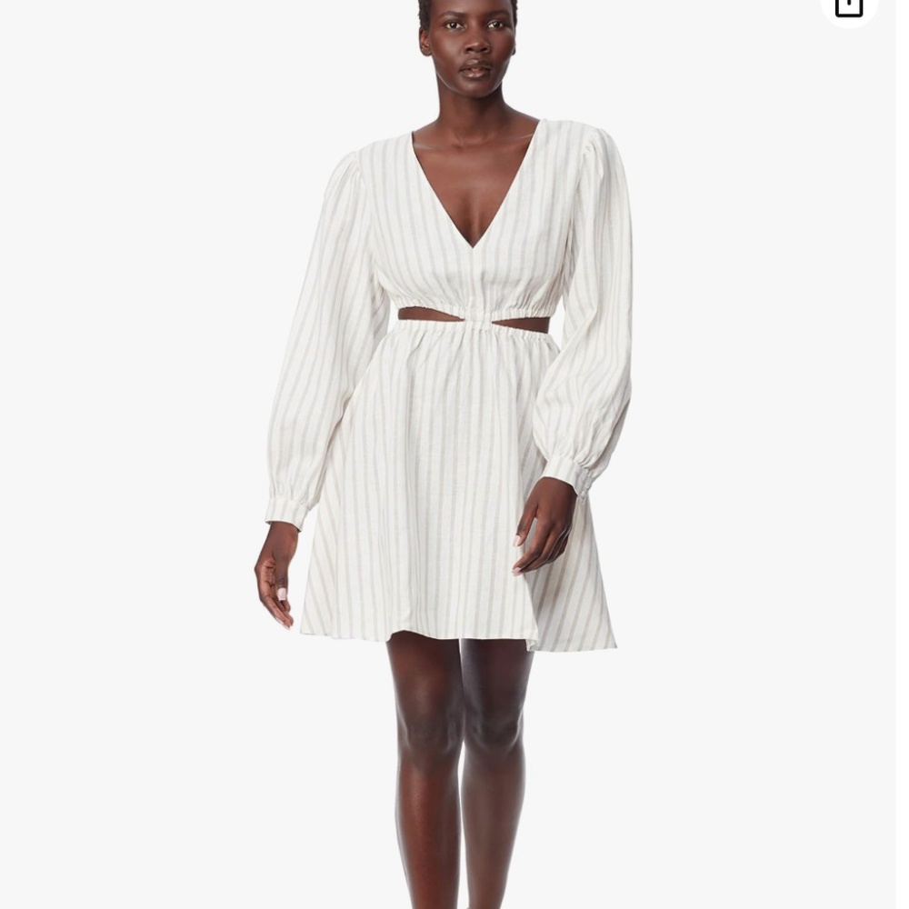 Sam Edelman Emely V-Neck Cutout Waist Dress
